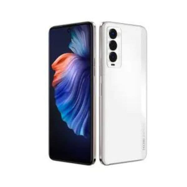Smartphone Tecno Camon 18 premier Blanc 8G RAM, 256G 4750Mah Garantie 1 mois
