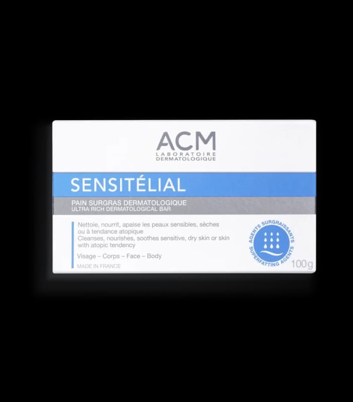 Savon Visage et Corps ACM Sensitélial Pain Surgras Dermatologique 100g